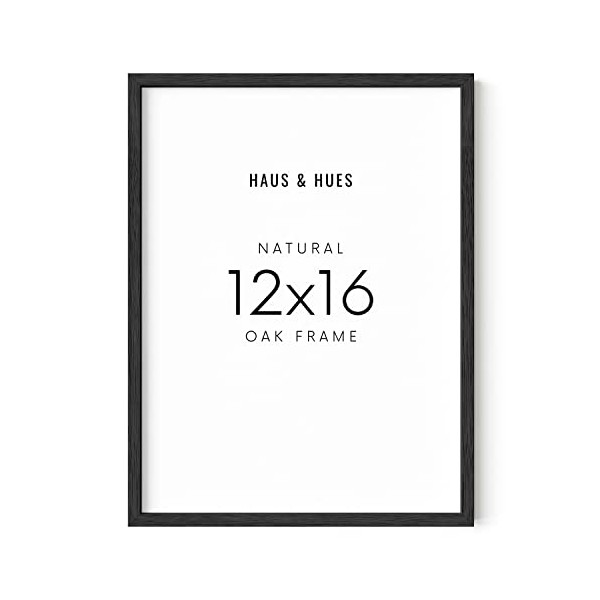 Haus and Hues 12"x16" Black Oak Wood Frames Set of