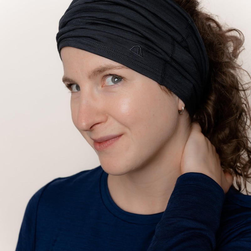 TOM FYFE Premium Merino Tube Scarf Unisex Anthracite/One Size Made