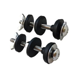 Universal Toilet Tank to Bowl Bolt Kit with Waterproof Stainless and Rubber Washers Gasket, Easy to Install (2 PCS)