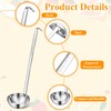 6 Pcs Stainless Steel Ladle Soup Handle Ladle with Long
