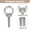 sourcing map Lifting Shoulder Eye Bolt M6 x 30 mm,