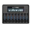 CITYORK Rechargeable AAA Batteries with Charger, 8 Pack AAA 1100mAh
