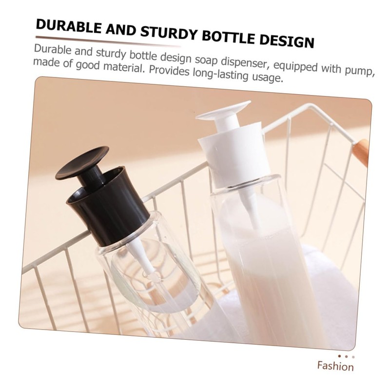 Alipis Kitchen Soap Dispenser Set 2 Lotion Pump Bottles Refillable