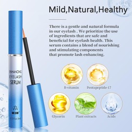 SUSIKEKI- "Suero para pestañas para el crecimiento de pestañas y cejas, 4 ml Suero potenciador del crecimiento rápido de pestañas, Lash & Brow Enha