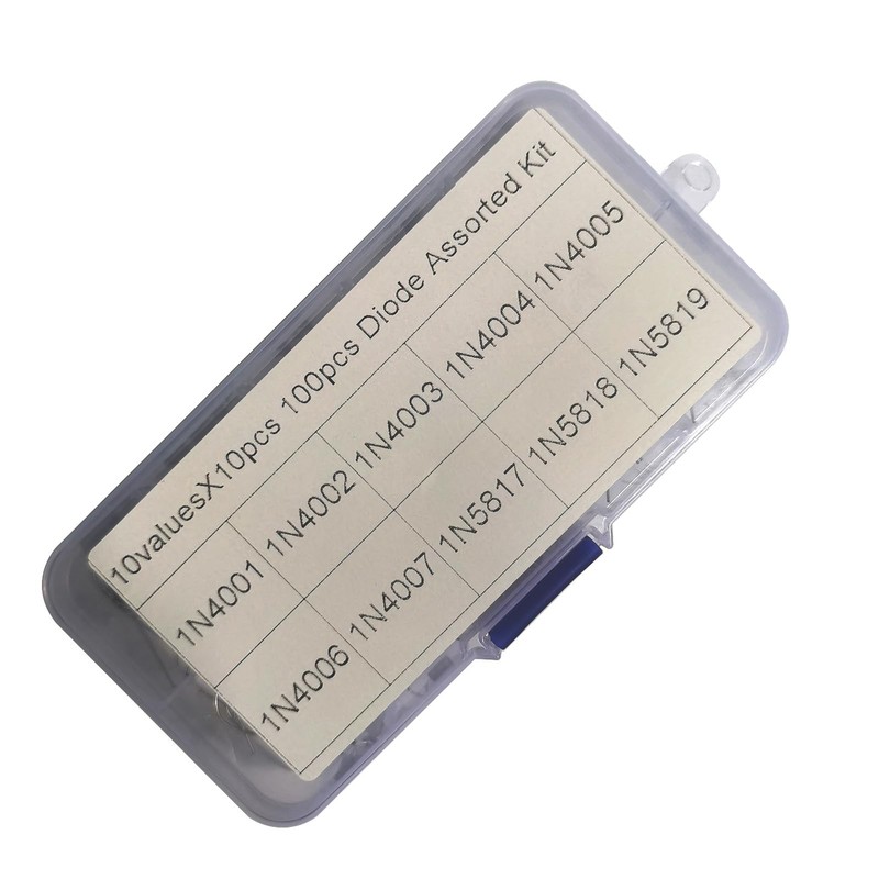 BEHOSHI 100pcs Rectifier Diode Set 10 Values 1N4001-1N4007 1N5817-1N5819, Electronic
