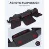 Benlari Windshield Bag, 3 Pocket Batwing Fairing Windshield Bag, Waterproof