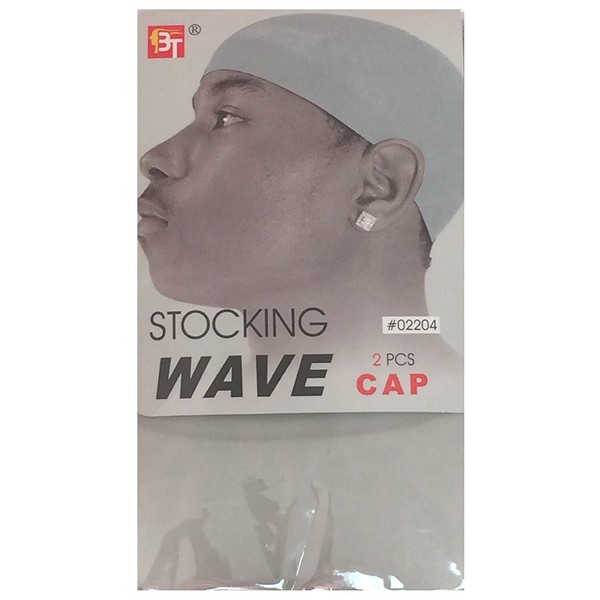 Beauty Town Stocking Wave Caps - Gray
