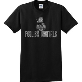 Utopia Sport Foolish Mortals Haunted Mansion T-Shirt (S-5X) (Small, Black)