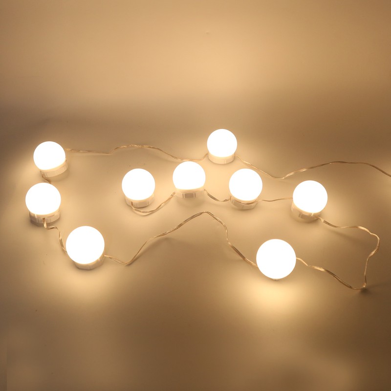 LED Mirror Lights Kit Stick on USB Dimmable Makeup Light