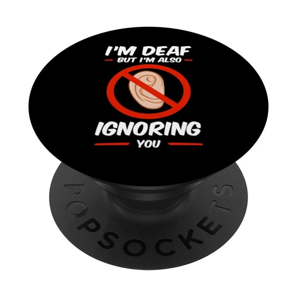 Deaf Awareness Survivor Support Hearing Disability PopSockets Standard PopGrip