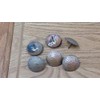 1 1/2 Inch, Round Hammered Clavos, Solid Copper, Decorative Door