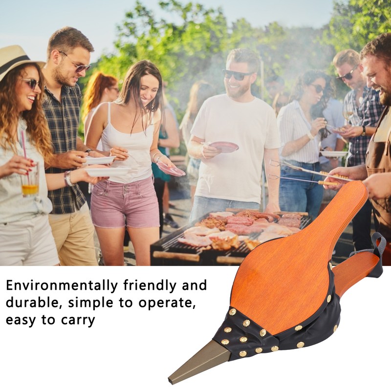 Barbecue Bellows Wood Fireplace Manual Blower for Machine Dust Removal
