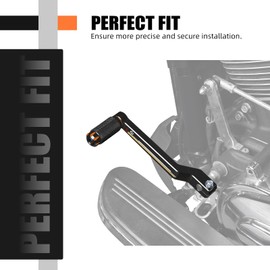 NICECNC Orange CNC Gear Shift Lever Gear Lever Aluminum Compatible with Harley Police Road King FLHP 2021-2024, Road Glide Limited FLTRK 2020-2024, Replacement for 33895-82E, See Fitment