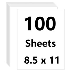 Leoergy 100 Sheets White Cardstock 8.5 x 11, 80lb Heavy Card Stock Paper, Thick Cardstock Printer Paper for Invitations, Certificate, Menus, Wedding, DIY Cards