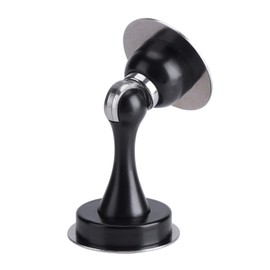 zerodis Door Magnetic Stopper, 304 Stainless Steel Door Holder with Bottom Bumper, No Drilling, Black