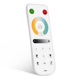 BTF-LIGHTING RB2 Wireless 2.4G RF 4 Zone CCT Remote Control for CCT FCOB CCT IC LED Strip Powered by 3V (CR2032) Works with SP630E SP632E SP637E