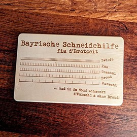 Bread board "Bavarian cutting aid"