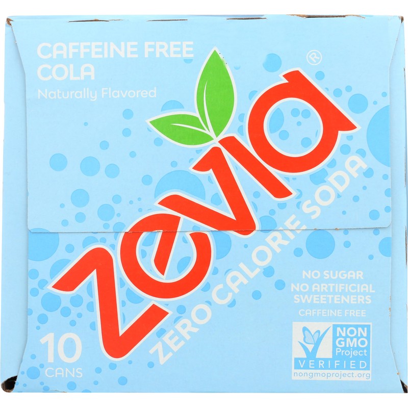 Zevia Caffeine Free Cola 12 Fl Oz (Pack of 10)