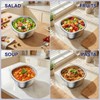 Stainless Steel Salad Bowls to go for Lunch Container Kit