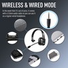 VELKPRO Wireless Headset with Microphone - Single-Ear Noise-Isolating Headphone for