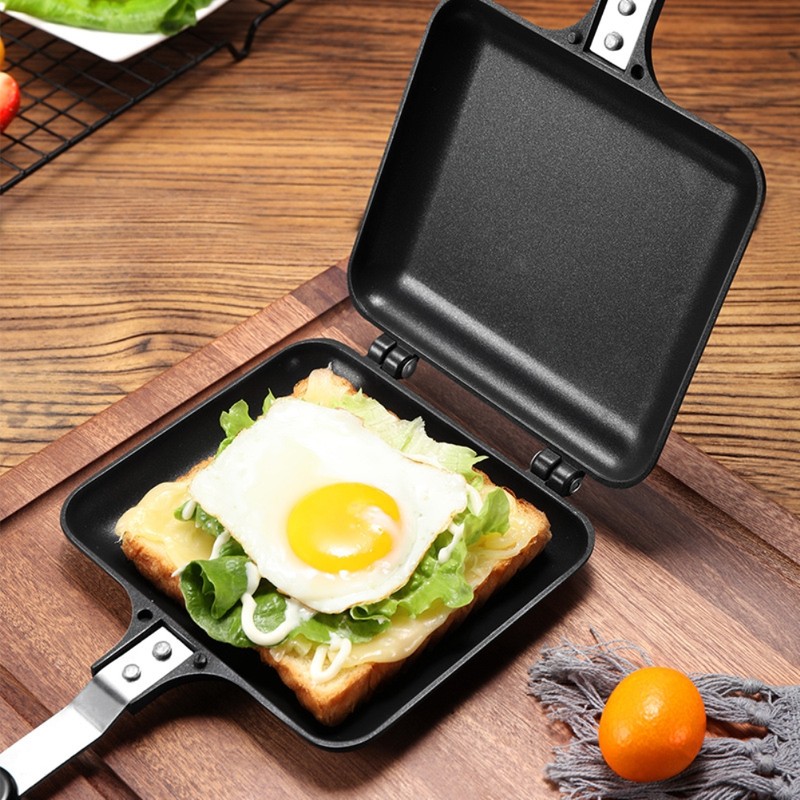 Aluminum Double Sided Frying Pan Dual Sided Sandwich Maker Pan