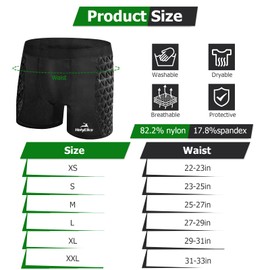 Boys Youth Padded Sliding Shorts with Soft Protective Athletic Cup for Baseball, Football, Lacrosse Black (L)