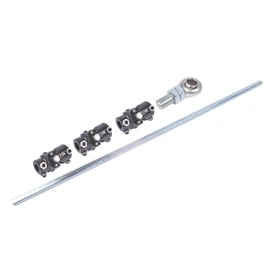 GELUOXI 3 Black U Joint 36" Steel Steering Shaft Support Kit + 3/4" DD Support Bearing + 3/4" Bearing/Heim with bolt Replacement for GM