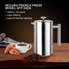 Secura French Press Coffee Maker, 304 Grade Stainless Steel Insulated