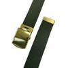 Canvas Belt Web Belt Military Style Golf Uniform with Brass