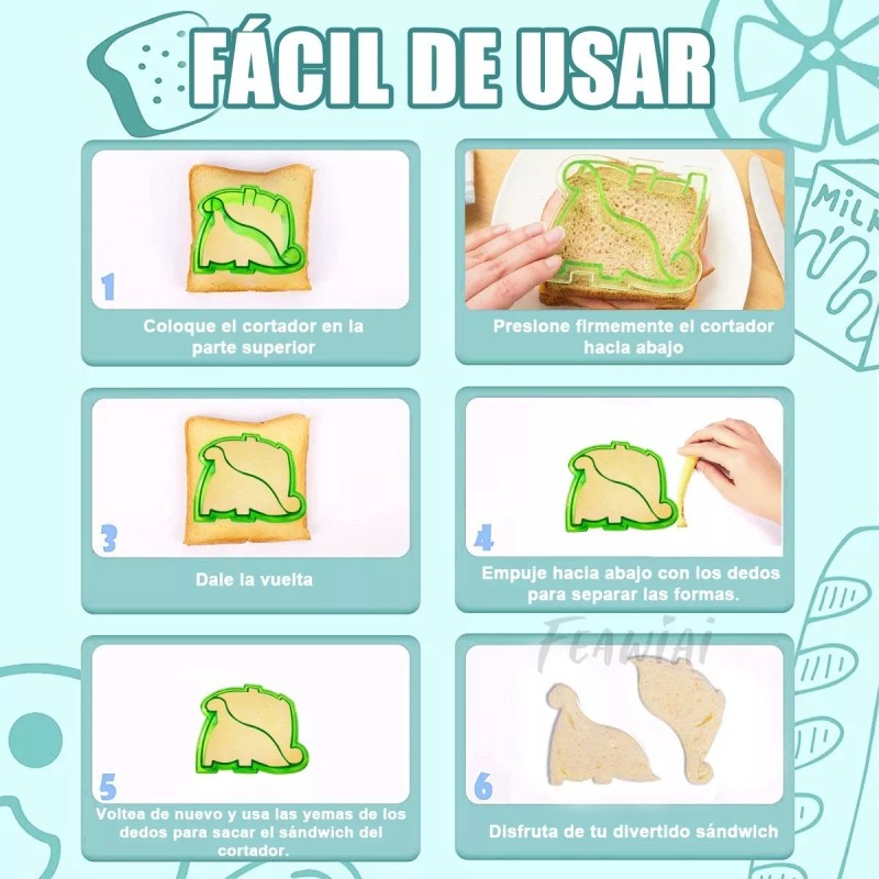 Feawiai 43pzs Cortadores Para Sándwiches Galletas Moldes Reposteria