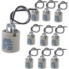 Rextin 10Pcs Ceramic Standard Medimun Screw Base Socket E26 E27