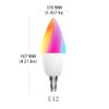MoesGo Smart Candelabra Led Light Bulbs, WiFi E12 Smart Bulbs,
