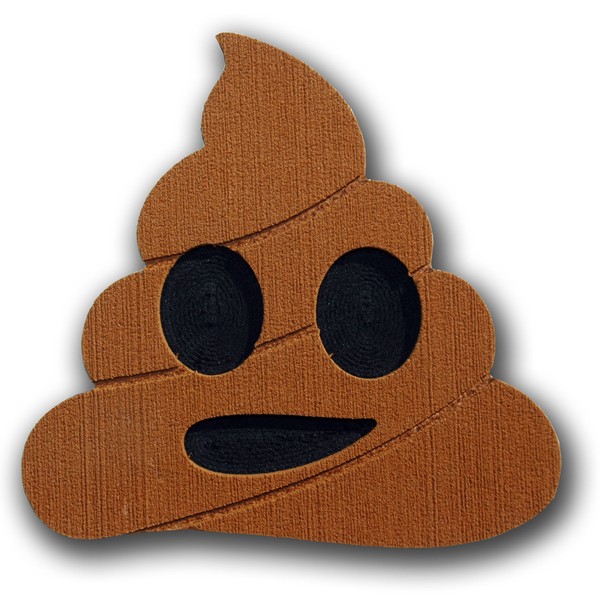Toejamr - Snowboard Stomp Pad - Poo Emoji - Brown