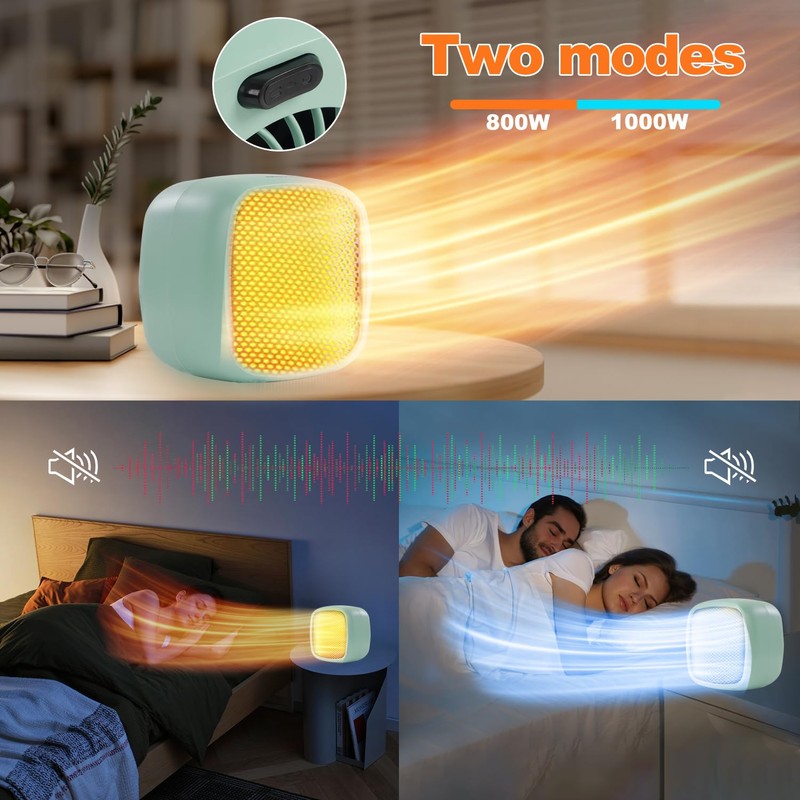 Space Heater, Small Portable Electric Heaters for Indoor Use 2