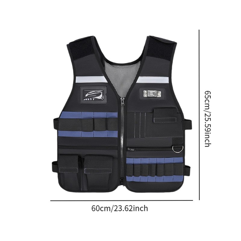 Sharplace Electrician Tool Vest Multi Pockets Hardware Tool Pouch Lightweight