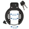M-Wave Anello di Blocco del Telaio PL Nero