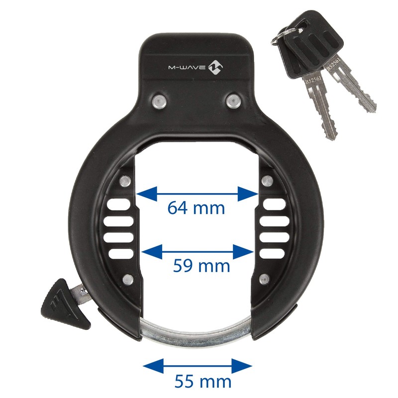M-Wave Anello di Blocco del Telaio PL Nero
