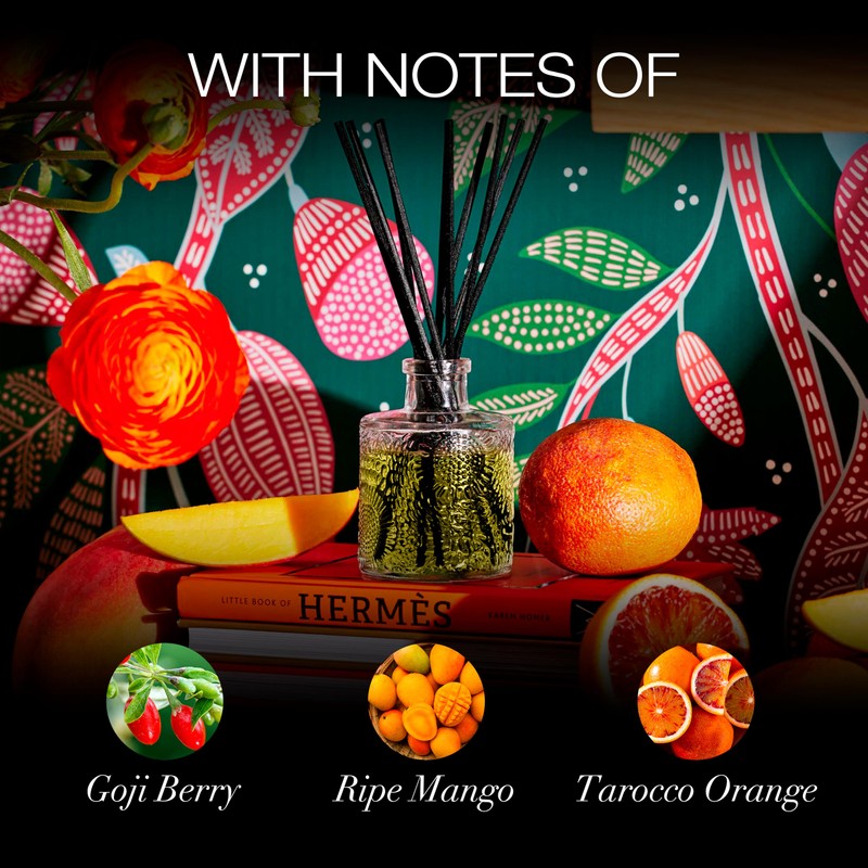 Voluspa Japonica Goji Tarocco Orange Home Ambience Diffuser, 3.4 Ounce