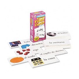 Flash Cards Everyday Words In Learning Materials Spanish Photographic Multilingual Cd-3924 Carson Dellosa