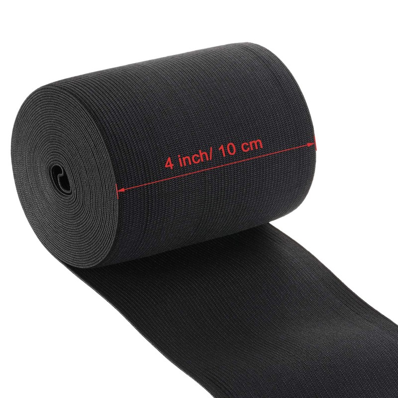 EBOOT Elastic Spool(4 Inch x 5 Yard, Black)
