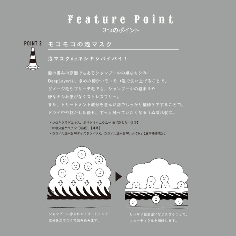 Deep Layer ExG Shampoo 16.9 fl oz (500 ml) Damage