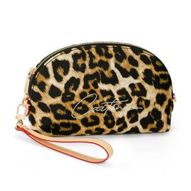 TONG YUE Leopard Print Clutch Bag, Women's, Leopard Print, Wristlet Pouch, Large, Stylish, Leopard, Large Capacity, Freestanding, Cosmetic Pouch, Accessory Storage, Wedding, Party, Work, Travel