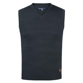 Blend Larsson Men's Knitted Sweater Vest Fine Knit with V-Neck - m