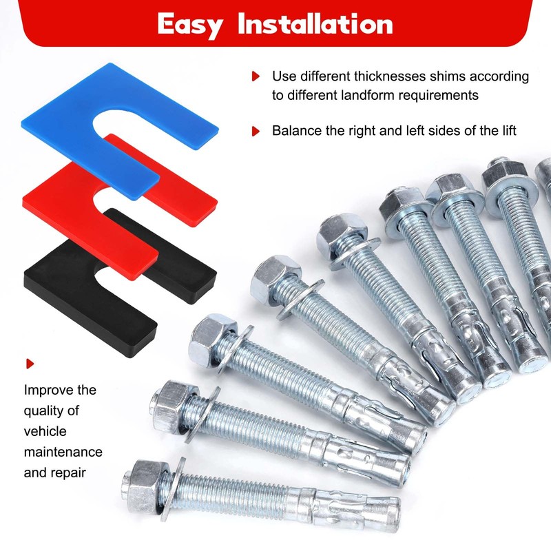 Atesilor 28 Pcs Car Lift Install Kit with 18 Pcs