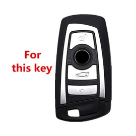 OTMIK Car Key Cover Suitable for F20 F30 G20 F31 F34 F10 G30 F11 X3 F25 X4 I3 M3 M4 1 3 5 Series Zinc Alloy Key Cover, silver