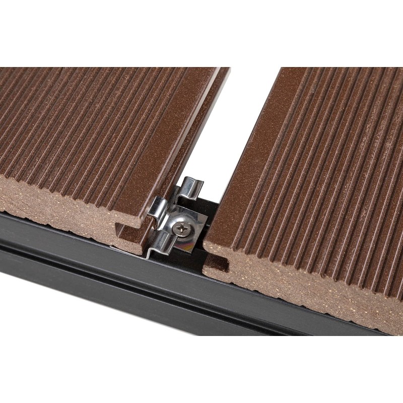 Wiltec 50 x Stainless Steel Clips 6 mm Decking Mounting