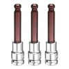 sourcing map 3pcs 10mm Ball End Hex Bit Socket 1/2"