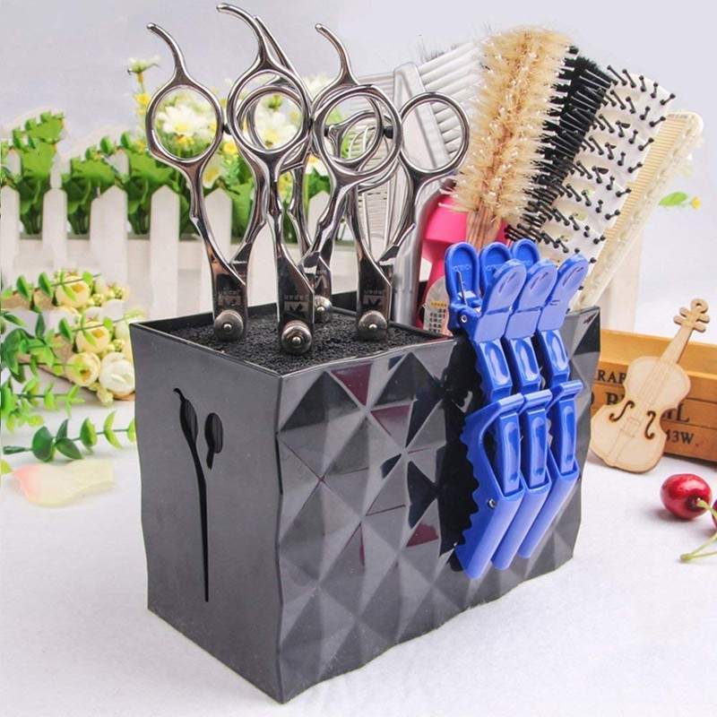 JIAKAI Professional Salon Scissors Box for Stylist Scissors Rack Holder
