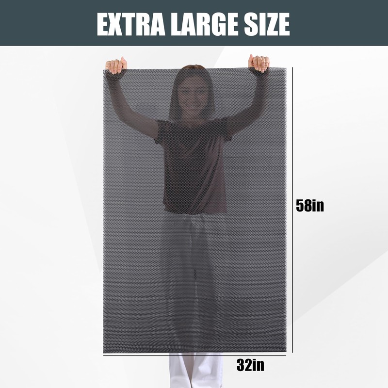 58×32 Inches Extra Large Shower Mat, Anti Slip Bathtub Mat