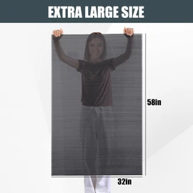 58×32 Inches Extra Large Shower Mat, Anti Slip Bathtub Mat for Tub & Shower,Quick-dry PVC Shower Stall Mat for Bathroom